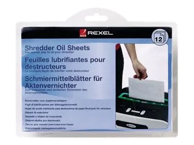 Rexel Schredder-Ölblätter (Packung mit 12)