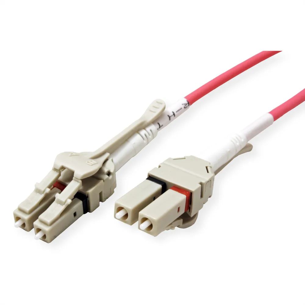 ROLINE LWL-Kabel 50/125µm OM4, LC/LC, Low-Loss-Stecker, violett, 15 m