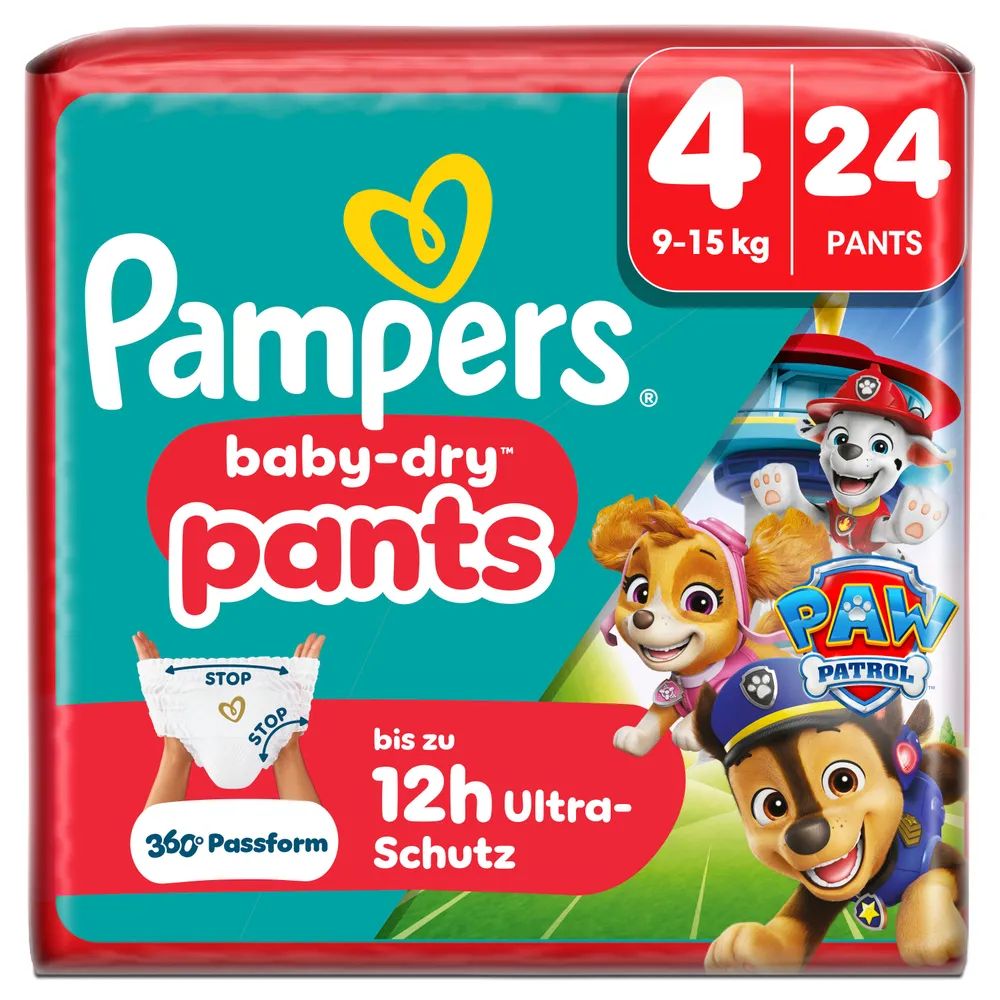 Pampers Baby Dry Pants Gr.4 Maxi 9-15kg  Paw Patrol