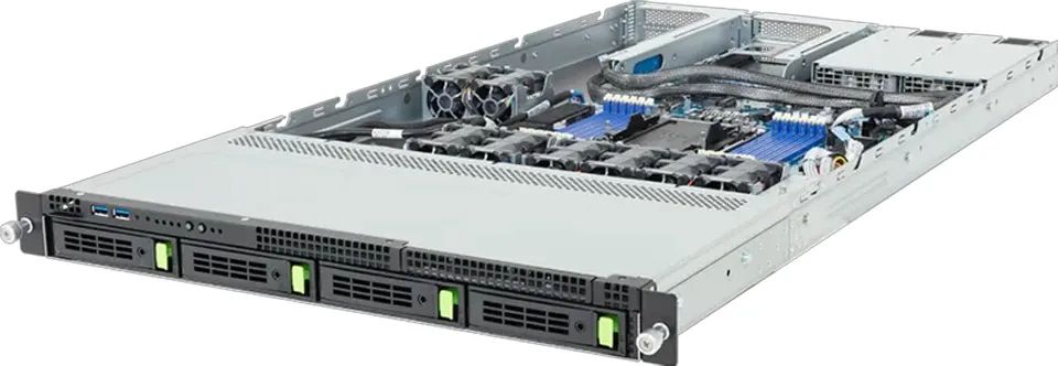 Gigabyte R164-AG0-AAV1 Rack Server 1U Single Sockel LGA-7529 6NR164AG0DR000AAV1 - Barebone - DDR5