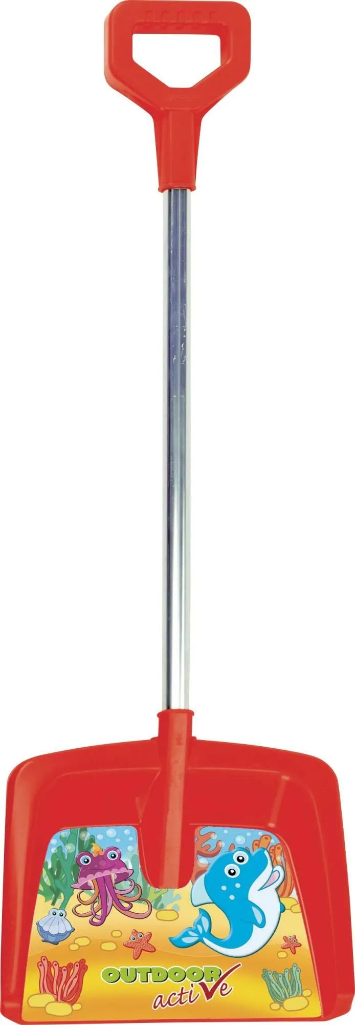 VEDES Großhandel GmbH - Ware OA Schneeschaufel, rot, Länge 70cm