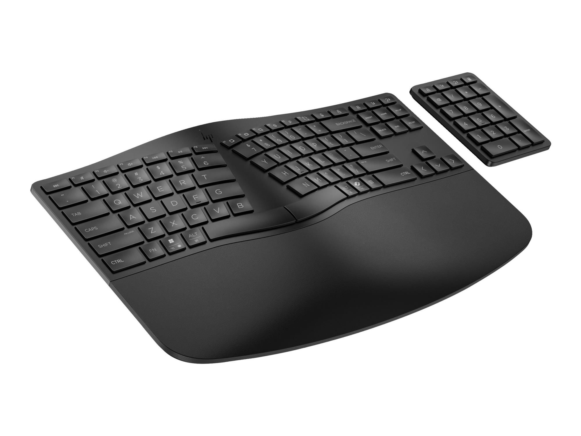 HP 960 - Tastatur-und-Tastenfeld-Set - kompakte Größe, 2-Zonen-Layout, separater Ziffernblock, kurzer Tastenhub, Multi-Device
