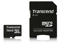 Transcend Flash-Speicherkarte (microSDHC/SD-Adapter inbegriffen)