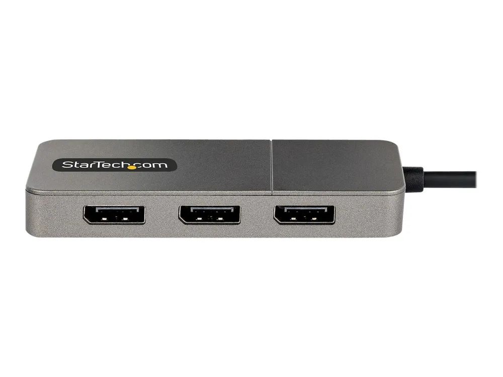 StarTech.com USB-C to Triple DisplayPort 1.4 MST Hub, 4K 60Hz, 1ft (30cm)