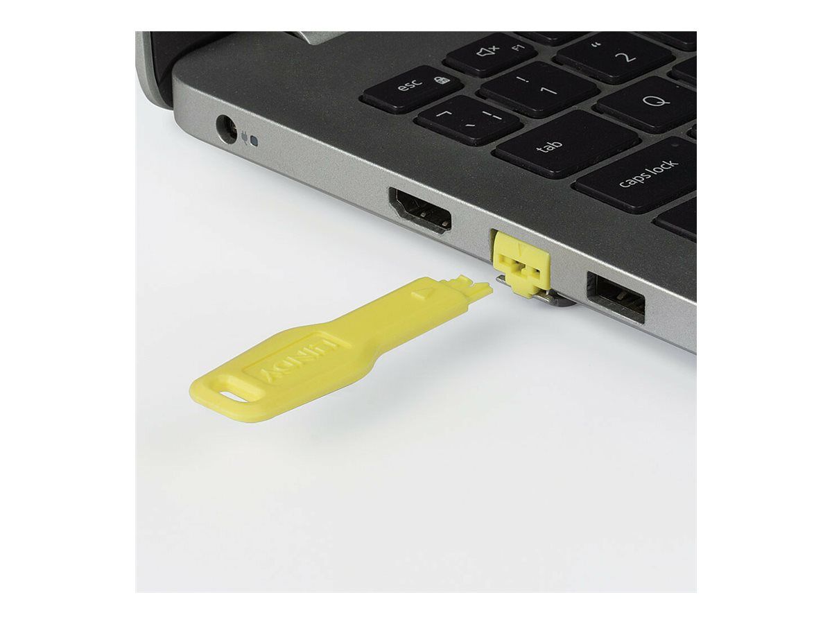 Lindy LAN-Portblocker - Gelb (Packung mit 20)