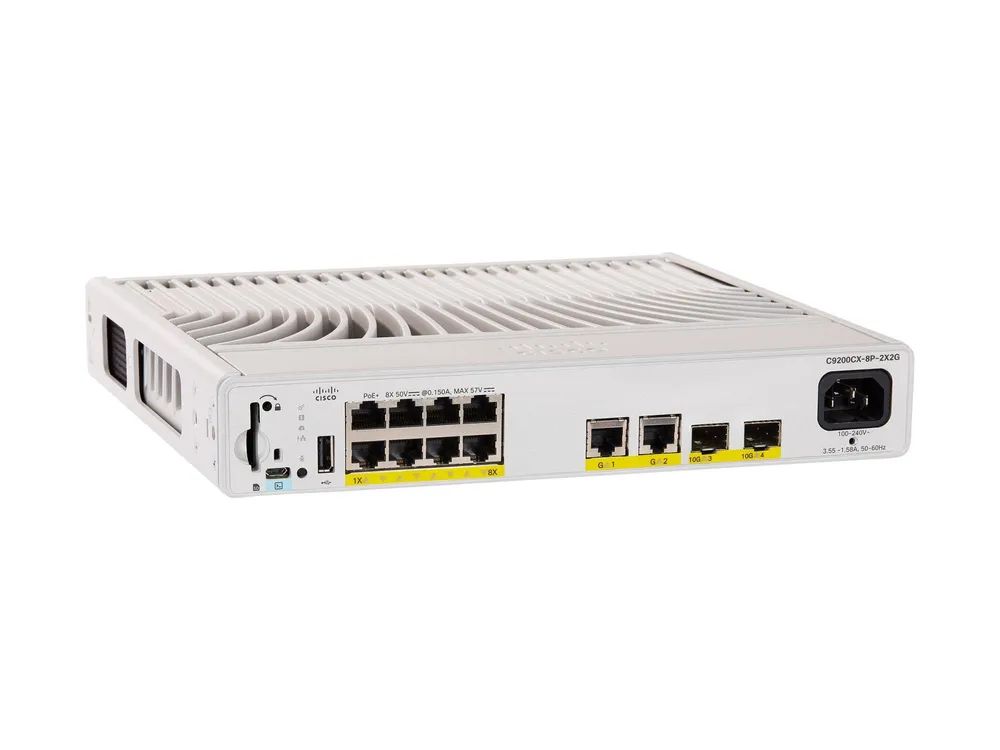 Cisco Catalyst 9200CX - Network Advantage - Switch - kompakt - L3 - managed - 8 x 10/100/1000 (PoE+)