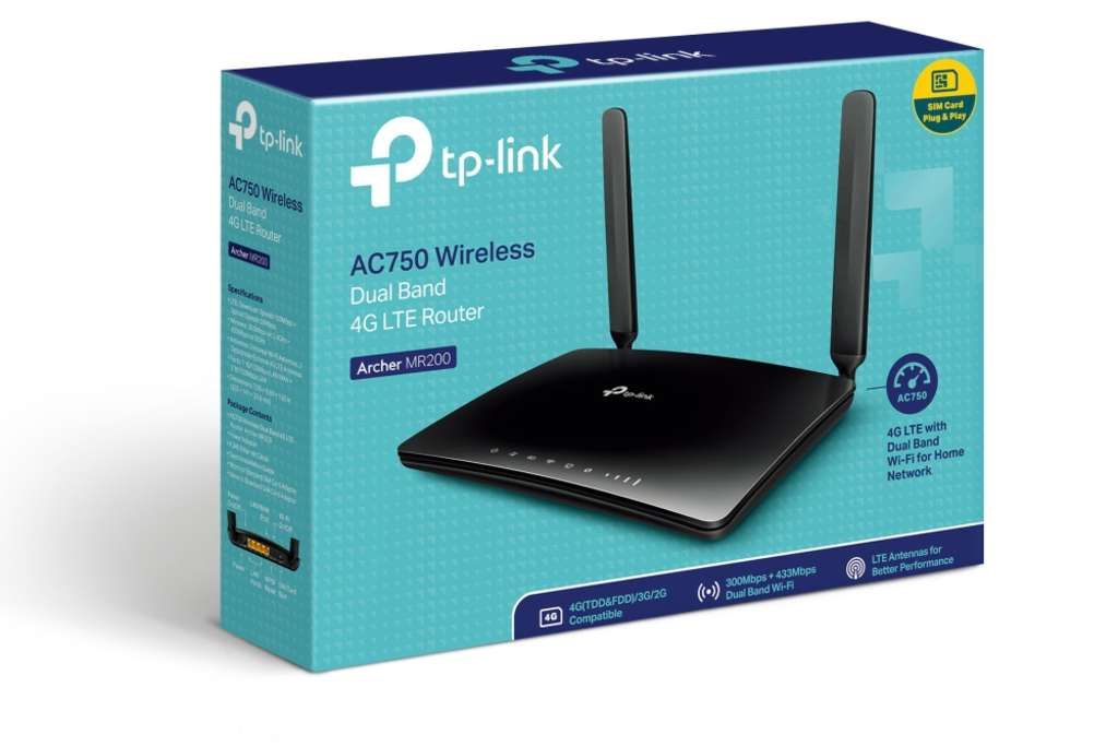TP-LINK Archer MR200 - V4 - Wireless Router - WWAN 4-Port-Switch