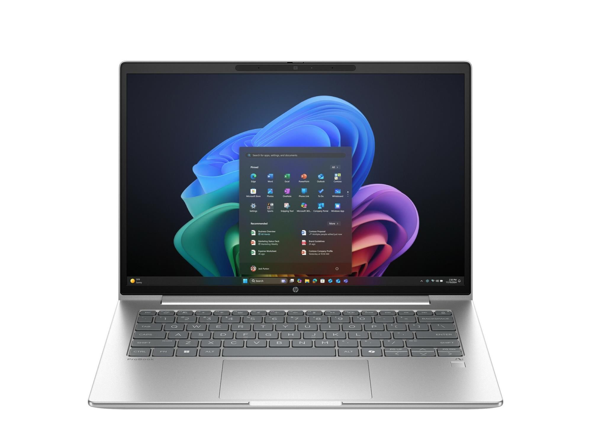HP ProBook 4 G1i Notebook Next Gen AI - 177°-Scharnierdesign - Snapdragon X X1-26-100 - Win 11 Pro - Qualcomm Adreno - 16 GB RAM - 512 GB SSD NVMe - 35.6 cm (14")