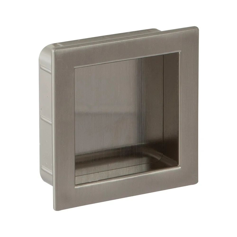Siro Muschelgriff Ladra Breite 56 mm, Einlassmaß 50 x 50 mm, ZN Edelstahl Effekt