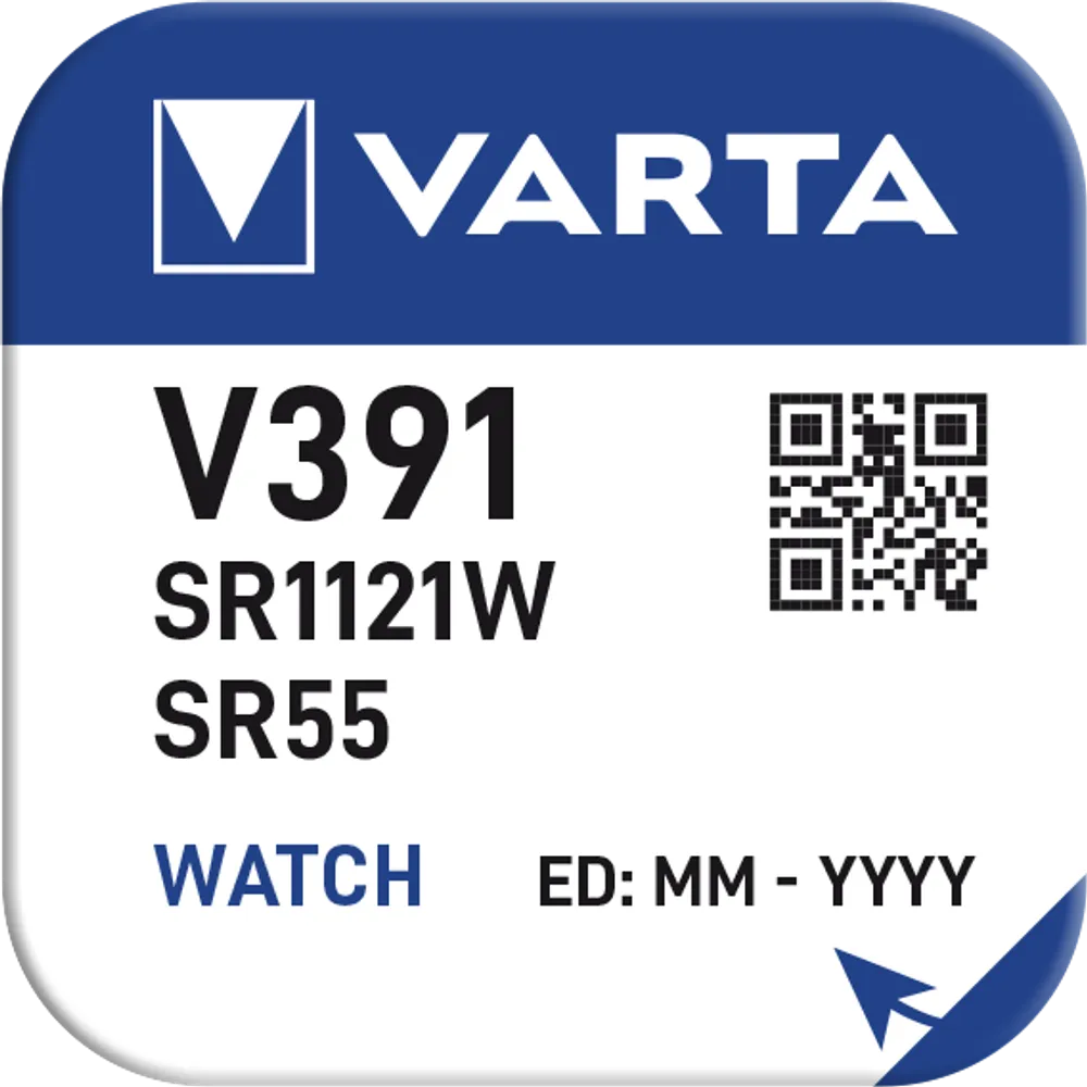 VARTA SILVER Coin V391/SR55 Napfblister 1