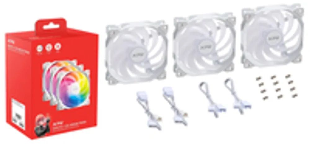 ADATA Lüfter Vento 120 120mm ARGB PWM Fan 3er weiß retail - 1.850 rpm