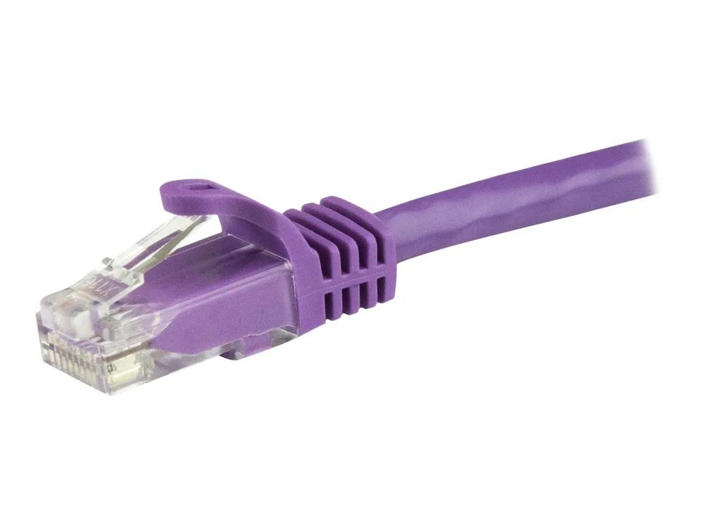 StarTech.com 1,5m CAT6-Kabel - Patchkabel - lila - violett - Snagless - Patch-Kabel - RJ-45 (M)