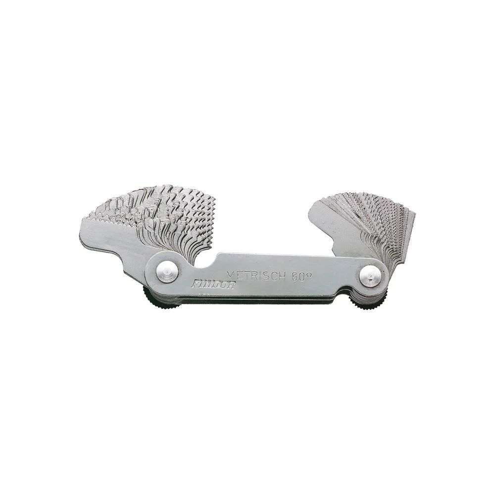 Dönges GmbH & Co.KG  Gewindeschablone aus Stahl ausklappbar mit Fixierschraube 52 Blatt