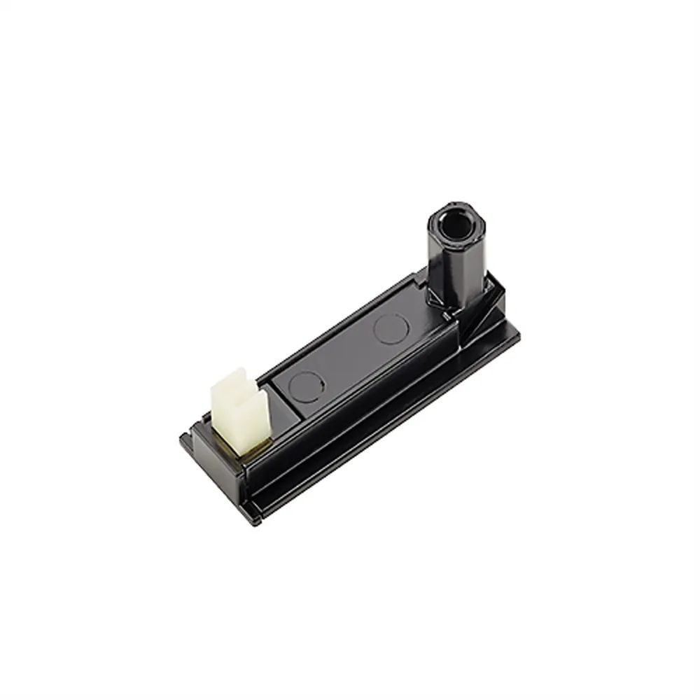 BACHMANN DESK2 Klebesockel RAL9005, Schwarz 2 Stück