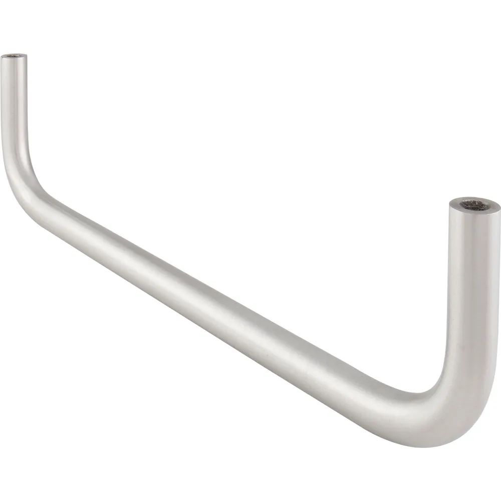 Grimme Garderobenhängebügel Nora U-Form, Lochabstand 240 mm, Breite 252, Edelstahl geb.