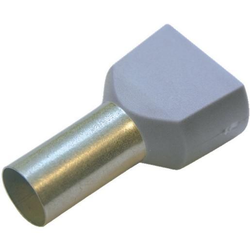 Haupa TWIN-ADERENDHÜLSE 2,5 /13 / HAUPA 273406 GRAU 273406