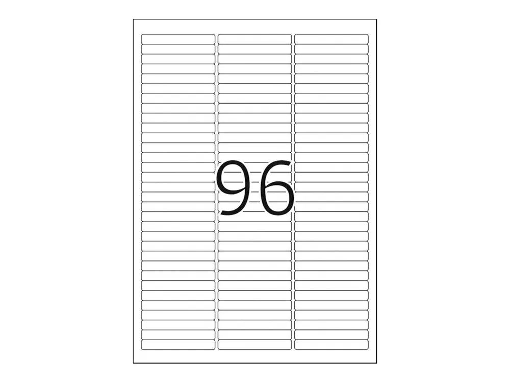 HERMA Special - Papier - matt - selbstklebend, entfernbarer Klebstoff - weiß - 63.5 x 8.5 mm 2400 Etikett(en) (25 Bogen x 96)