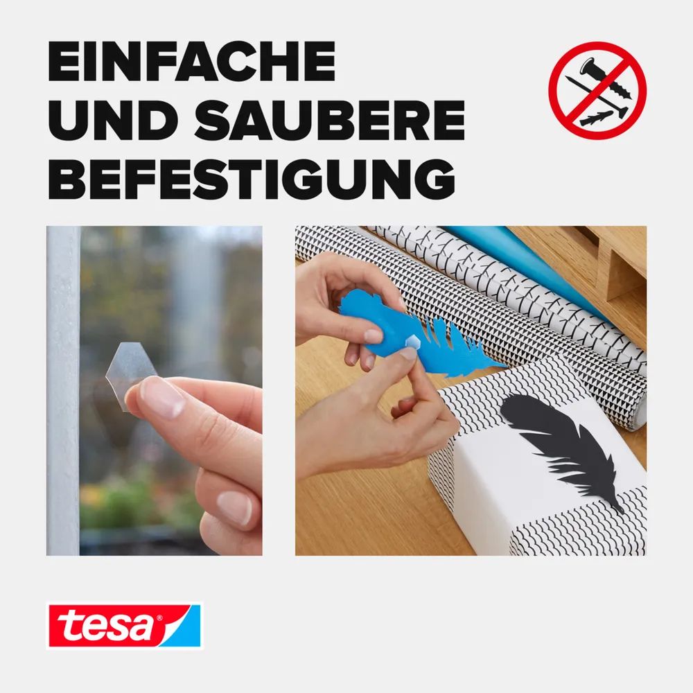 Tesa TACK - Montagepad - Transparent