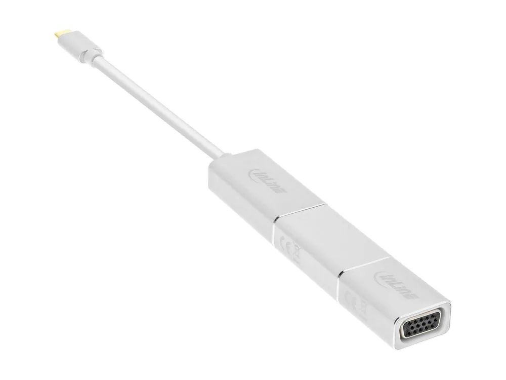 InLine USB Display Konverter Set 6-in-1 - 4K/60Hz silber