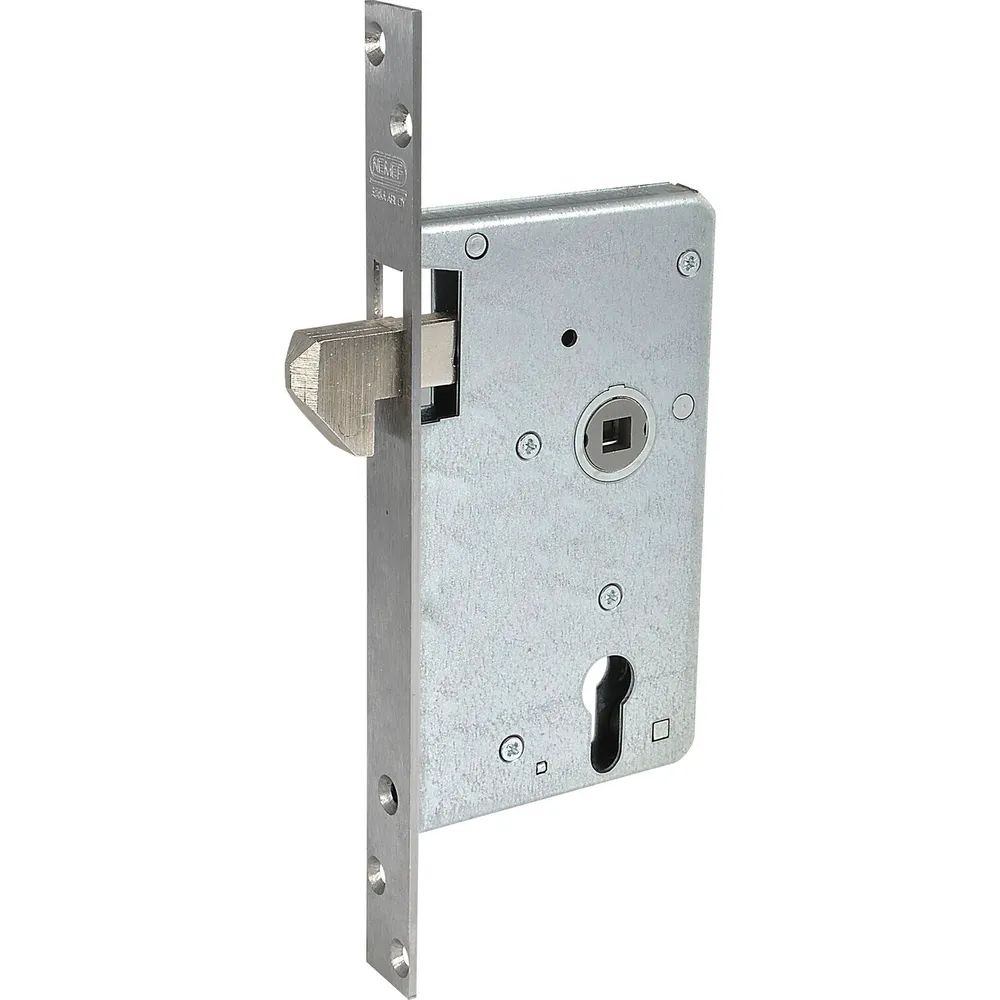 ASSA ABLOY NEDERLAND B.V.***  Schiebetürschloss mit Hakenriegel, PZW, DM 65, VK 9 mm, eckig, Edelstahl