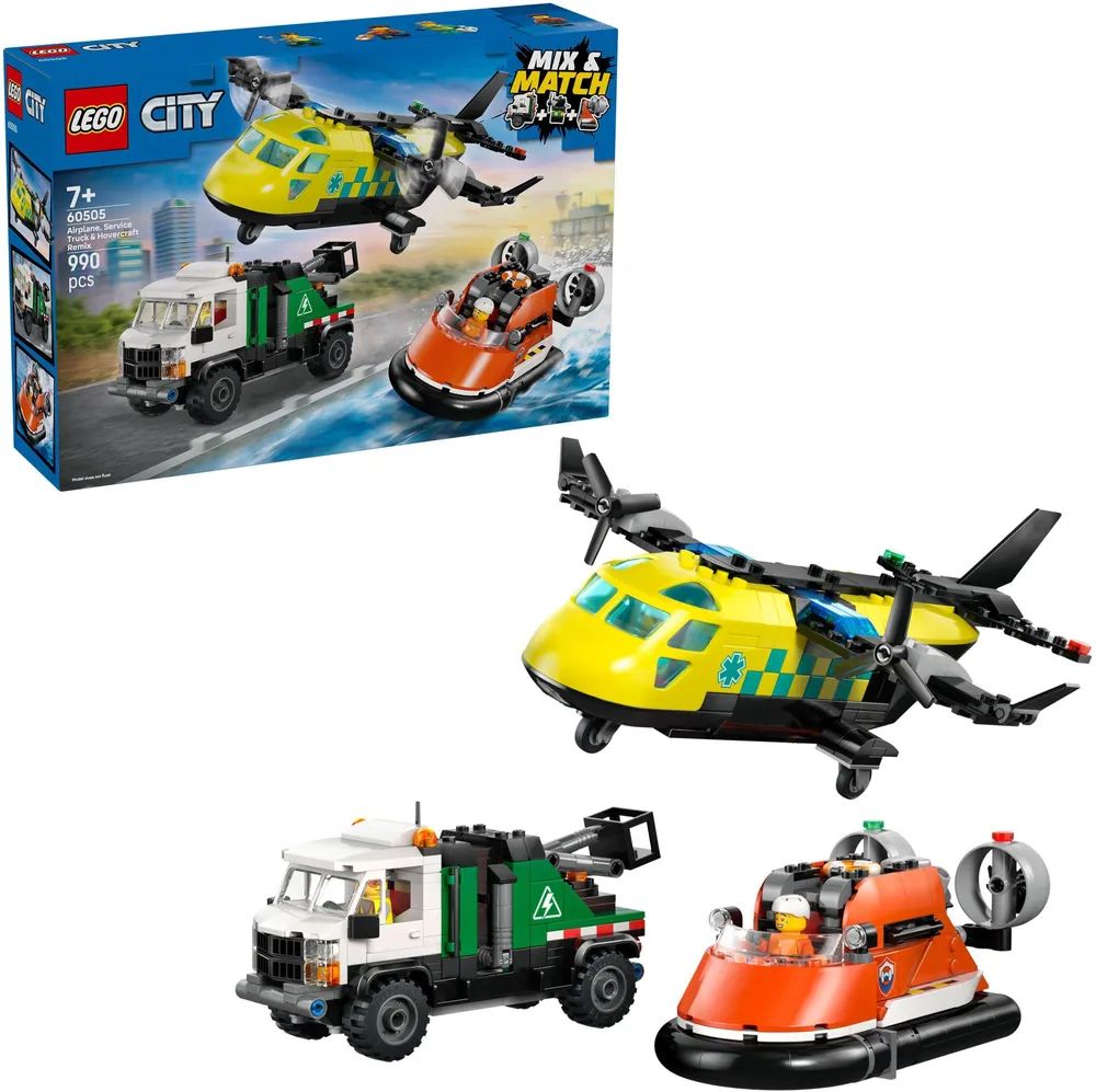 LEGO 60505 City Kombinationsset mit Flugzeug Wartungsfahrzeug und