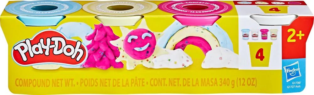 Hasbro European Trading B.V. PD 4Er-Pack Konfettiknete