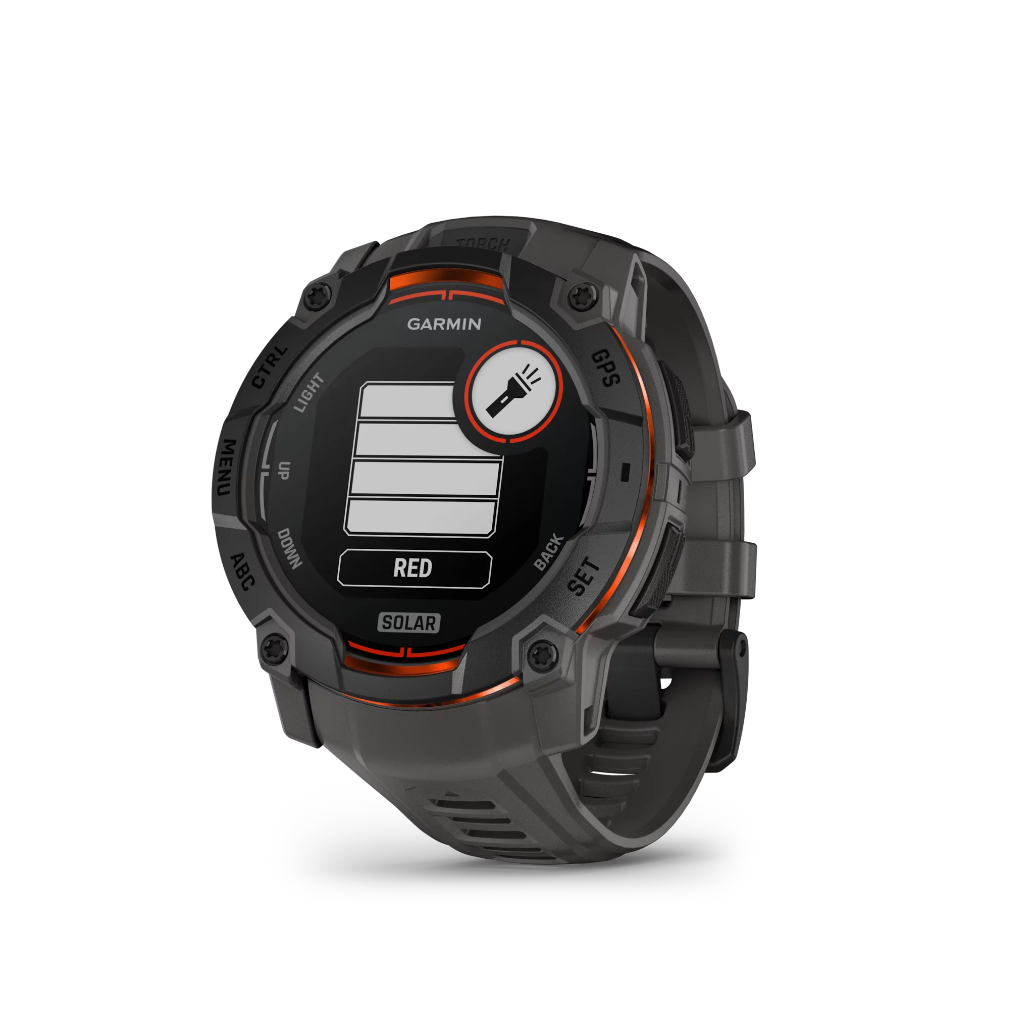Garmin Instinct 3,50mm,Solar,Black Bezel mit Charcoal Band Open-Box