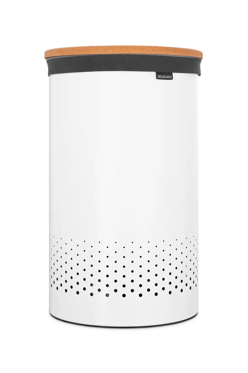 Brabantia Wäschebox 60L, Korkdeckel - White