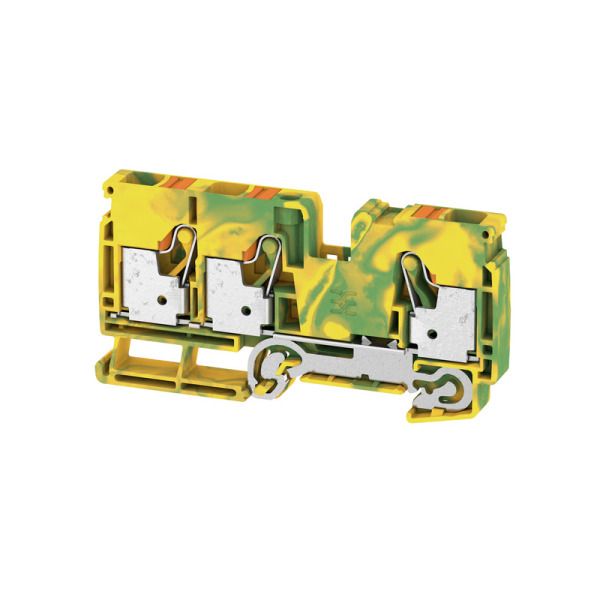 WEIDMÜLLER Schutzleiter-Reihenklemme, PUSH IN, 10mm², 1000V, grün/gelb