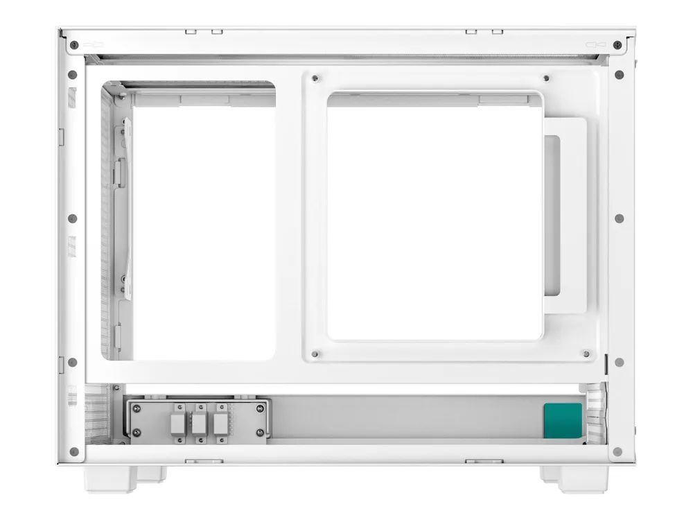 Deepcool CH160 weiß Tempered Glass - Midi/Minitower - Mini-ITX
