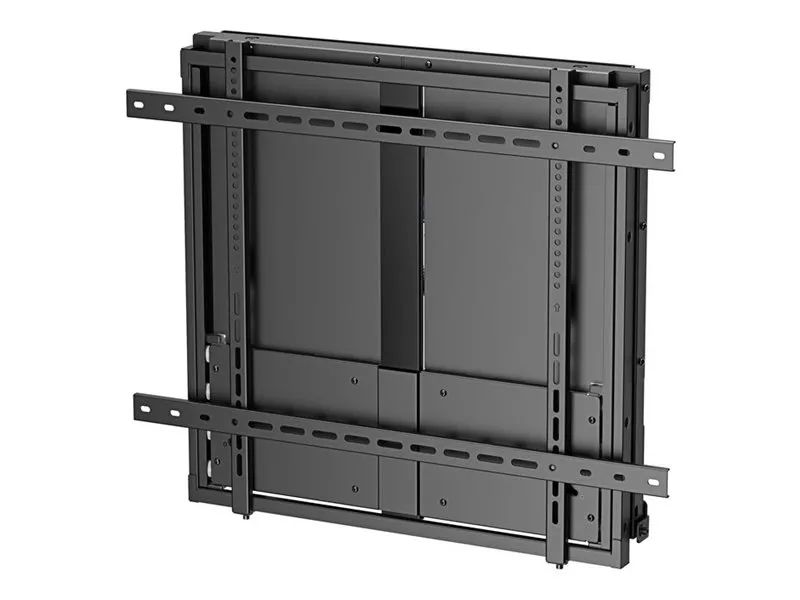 VivoLink FlexiLift - Befestigungskit (2 Wandhalterungen, Adapterplatte) - für Flachbildschirm - Stahl - Schwarz - Bildschirmgröße: 152.4-254 cm (60"-100")