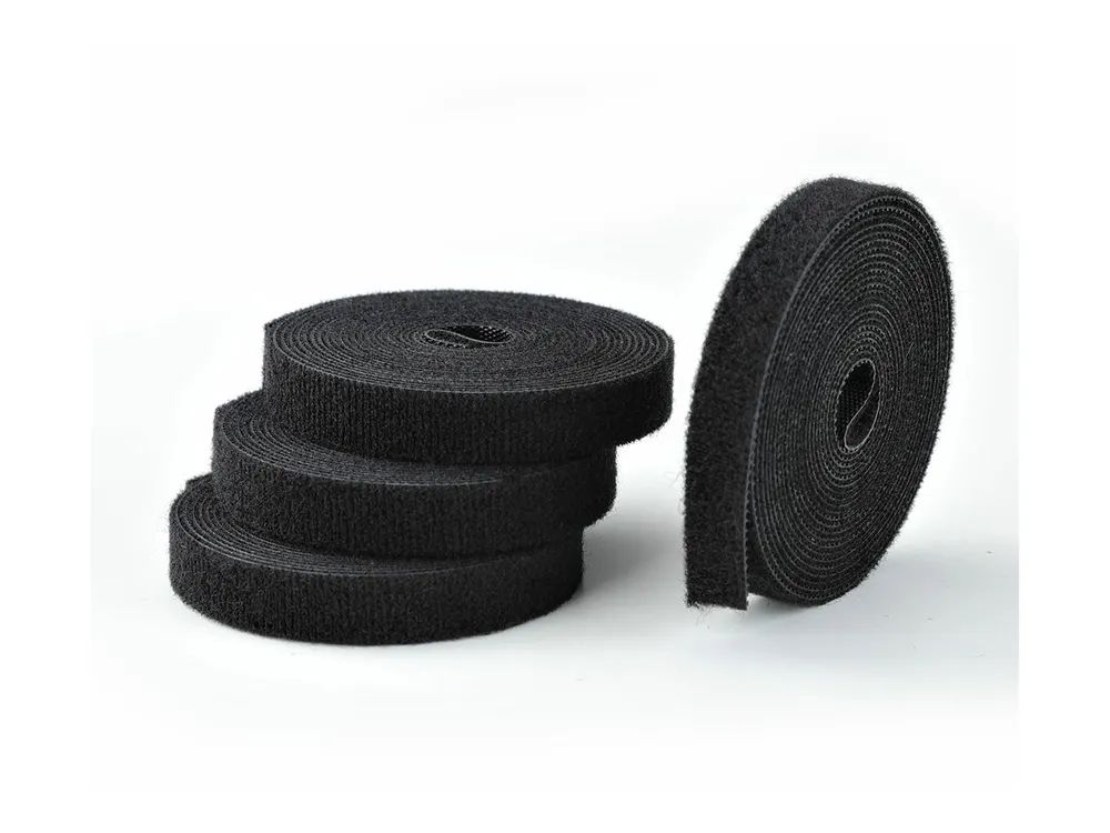 StarTech.com Klettverschluss - 4.6 m - Schwarz (Packung mit 4)