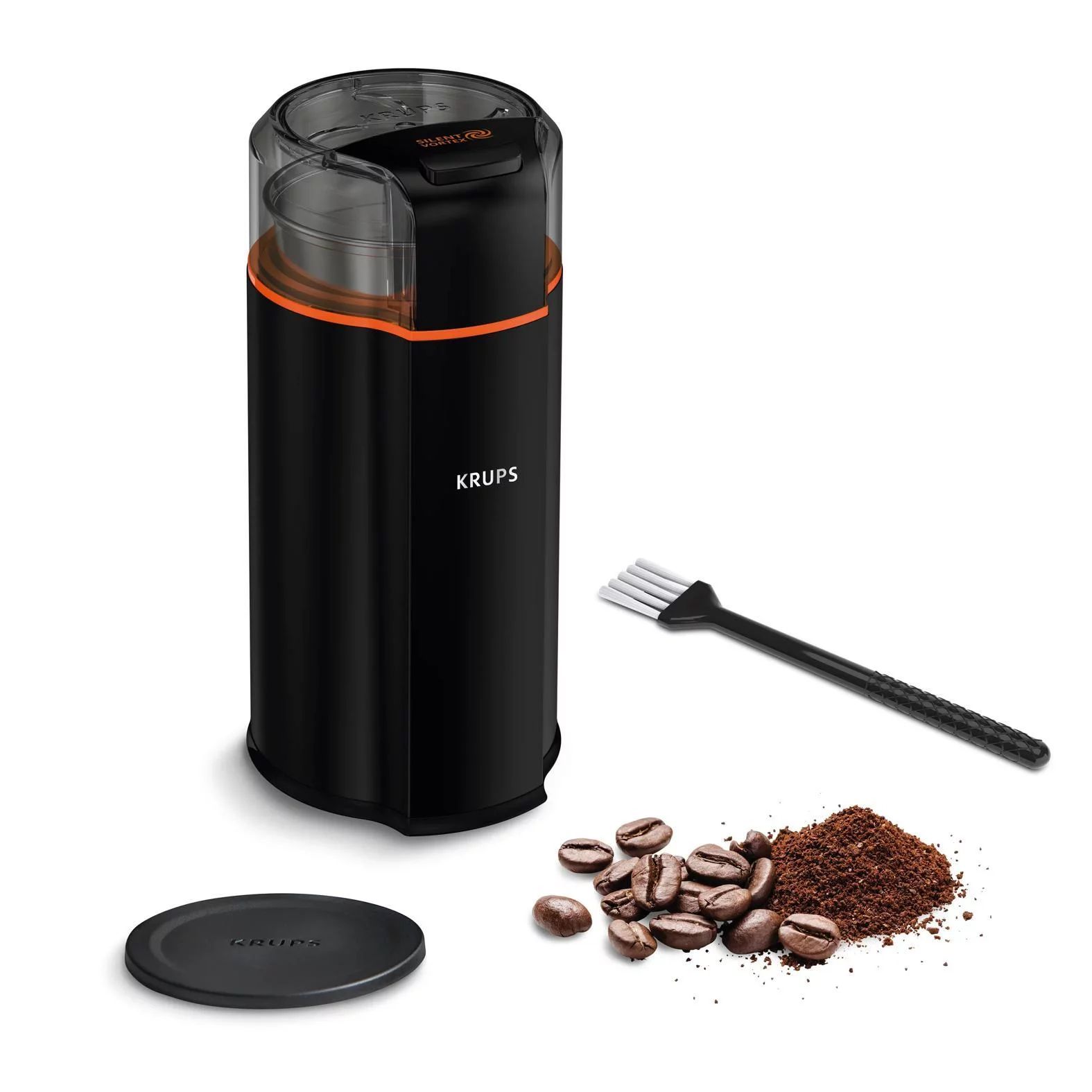 KRUPS GX3328 Kaffeemühle Silent Vortex (90g) - schwarz