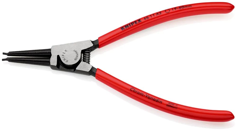 KNIPEX Sicherungsringzange für Außenringe auf Wellen mit Kunststoff überzogen schwarz atramentiert 180 mm