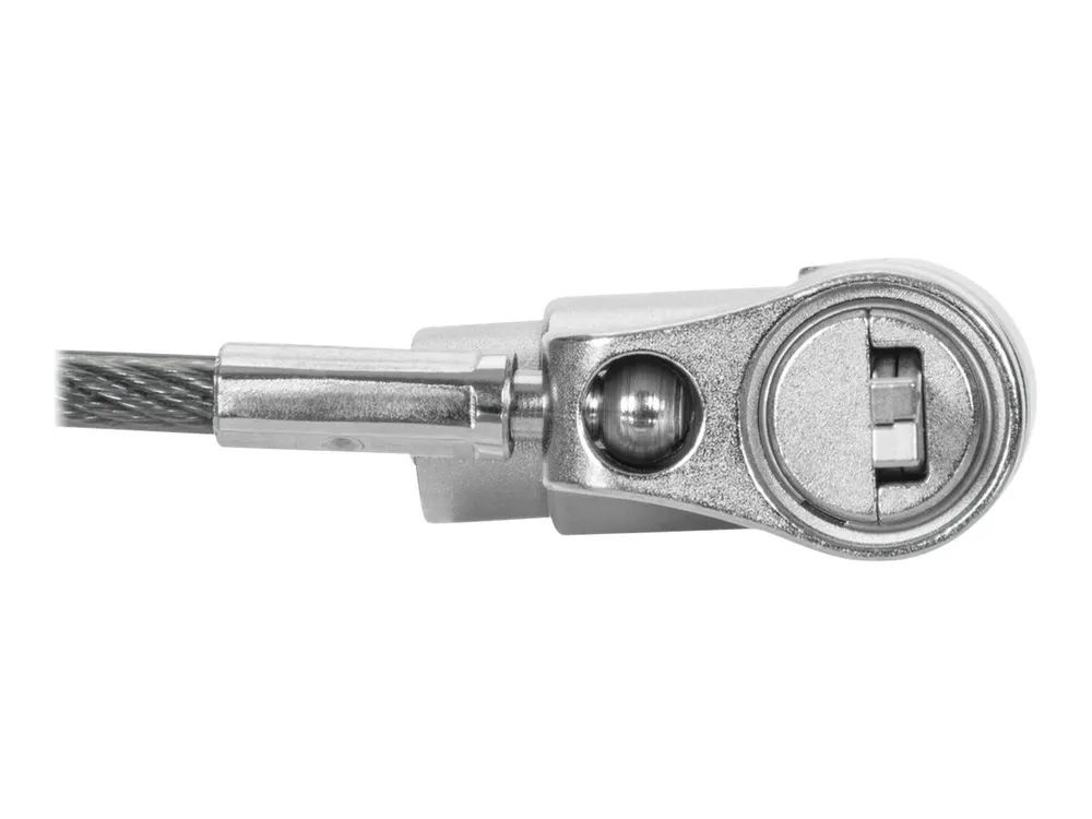 Targus DEFCON Ultimate - Sicherheitskabelschloss - Universal-Schlüsselkabelschloss mit anpassbarem Schlosskopf - Silber - 2 m (Packung mit 25)