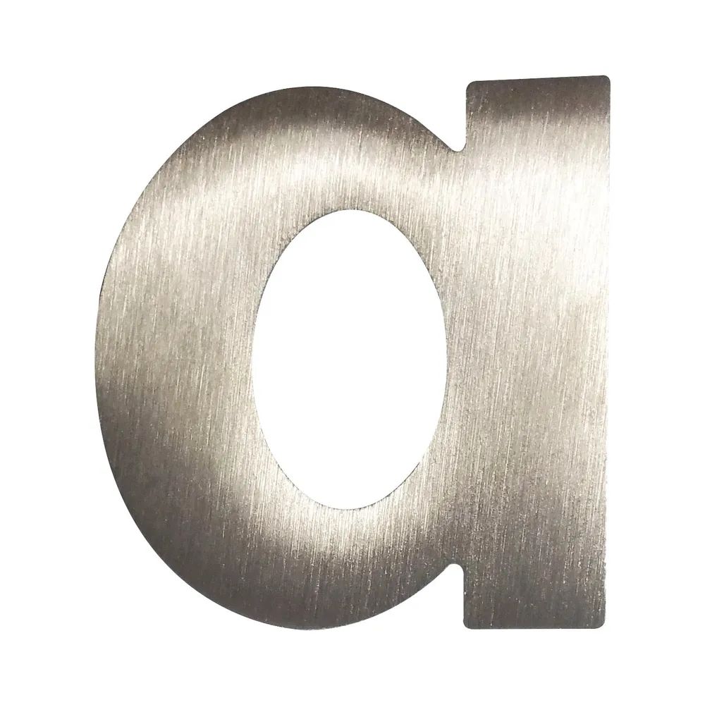 Schösswender S.Werke Metall-u.Schmiedekunst GesmbH Kleinbuchstabe a, Höhe 60 mm, Edelstahl