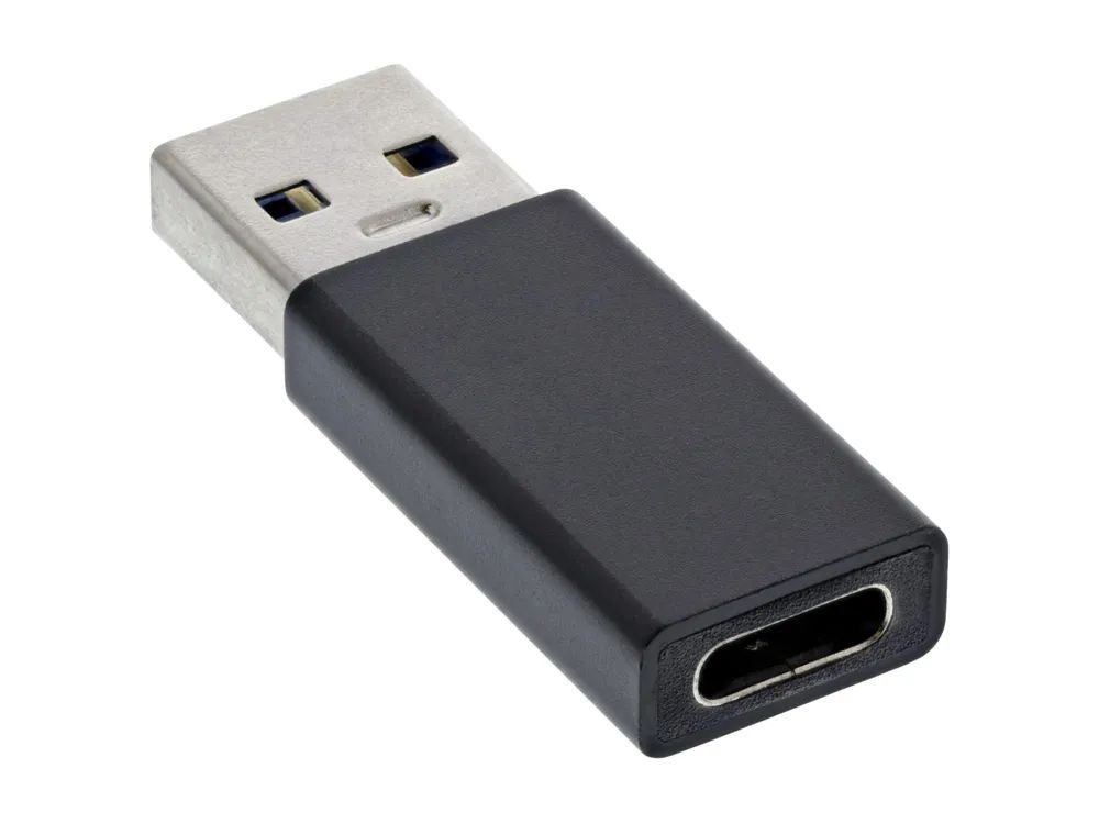 InLine USB 3.2 Gen.2 Adapter - USB-A Stecker auf USB-C Buchse