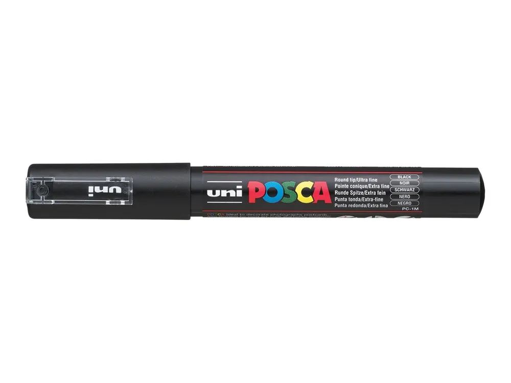 Uni-Ball POSCA - Marker - permanent - gemischte Farben - Wasserbasierte Pigmenttinte - 0.7-1 mm - extrafein (Packung mit 16)
