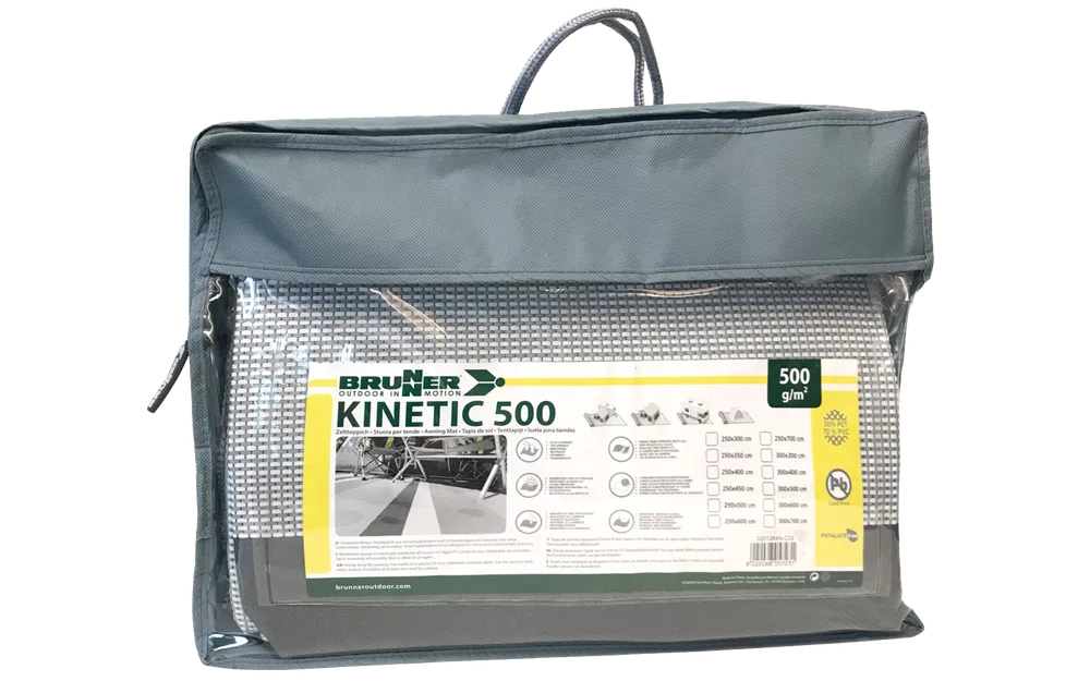 Brunner Zeltteppich KINETIC 500 grau 250x400cm