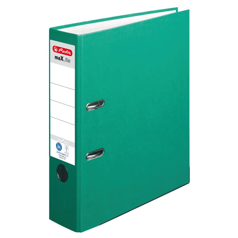 herlitz Ordner maX.file nature plus A4 8cm grün
