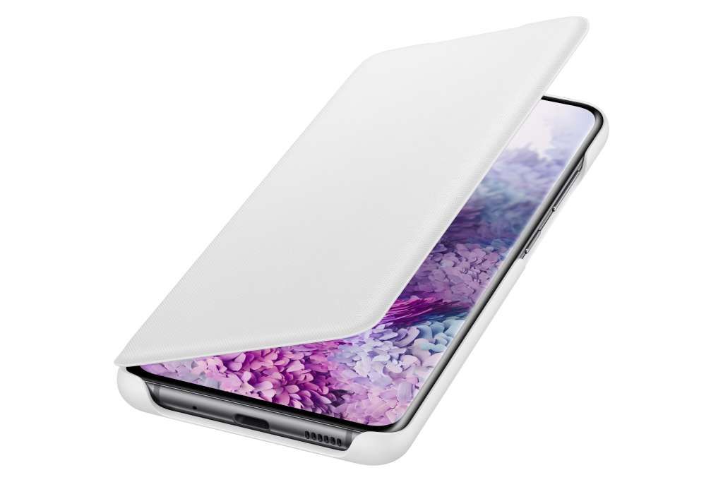 Samsung LED-View-Cover "EF-NG980" für Galaxy S20, Weiss