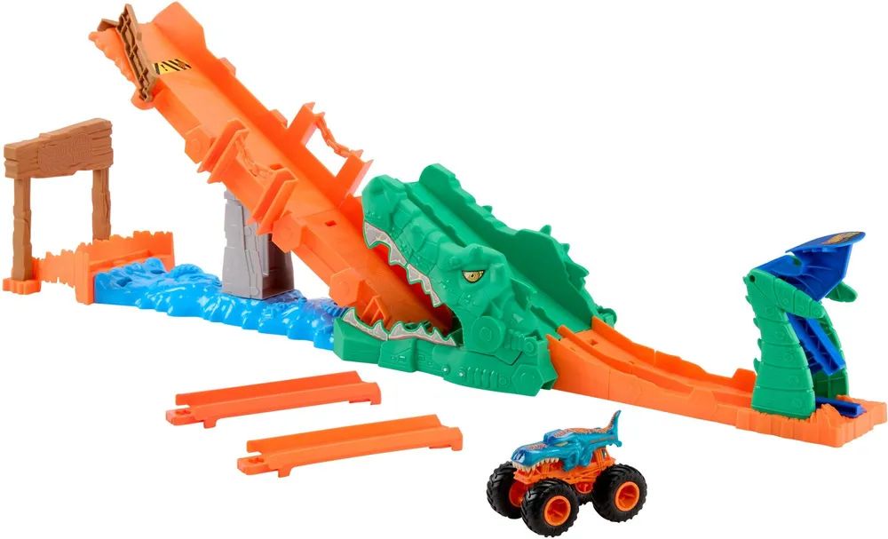 Mattel GmbH HW MT Krokodil Crash Challenge