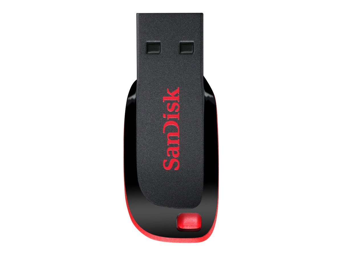 SanDisk Cruzer Blade - USB-Flash-Laufwerk - 32 GB - USB 2.0 - Blau, grün, pink (Packung mit 3)