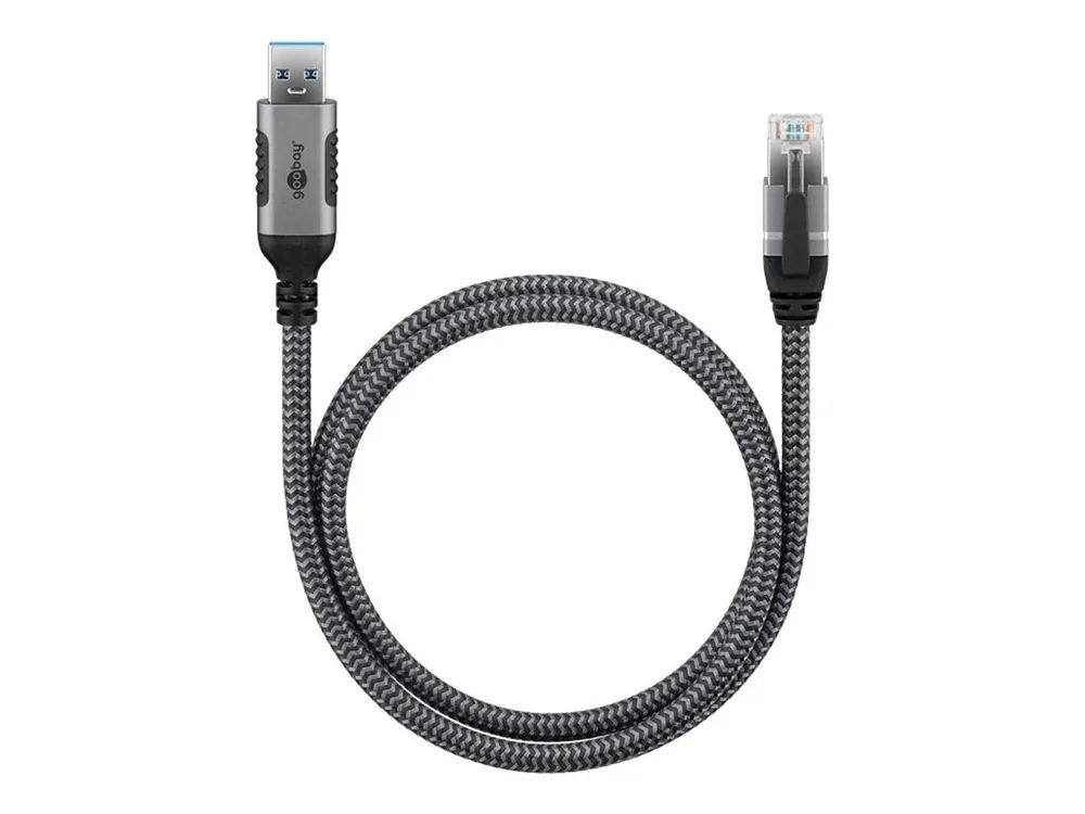 Goobay Netzwerkkabel - USB Typ A (M) zu RJ-45 (M)