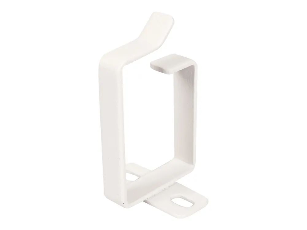 ROLINE Kabelverwaltungsklammer - 44 x 60 mm - RAL 7035, Hellgrau (Packung mit 10 Stück)