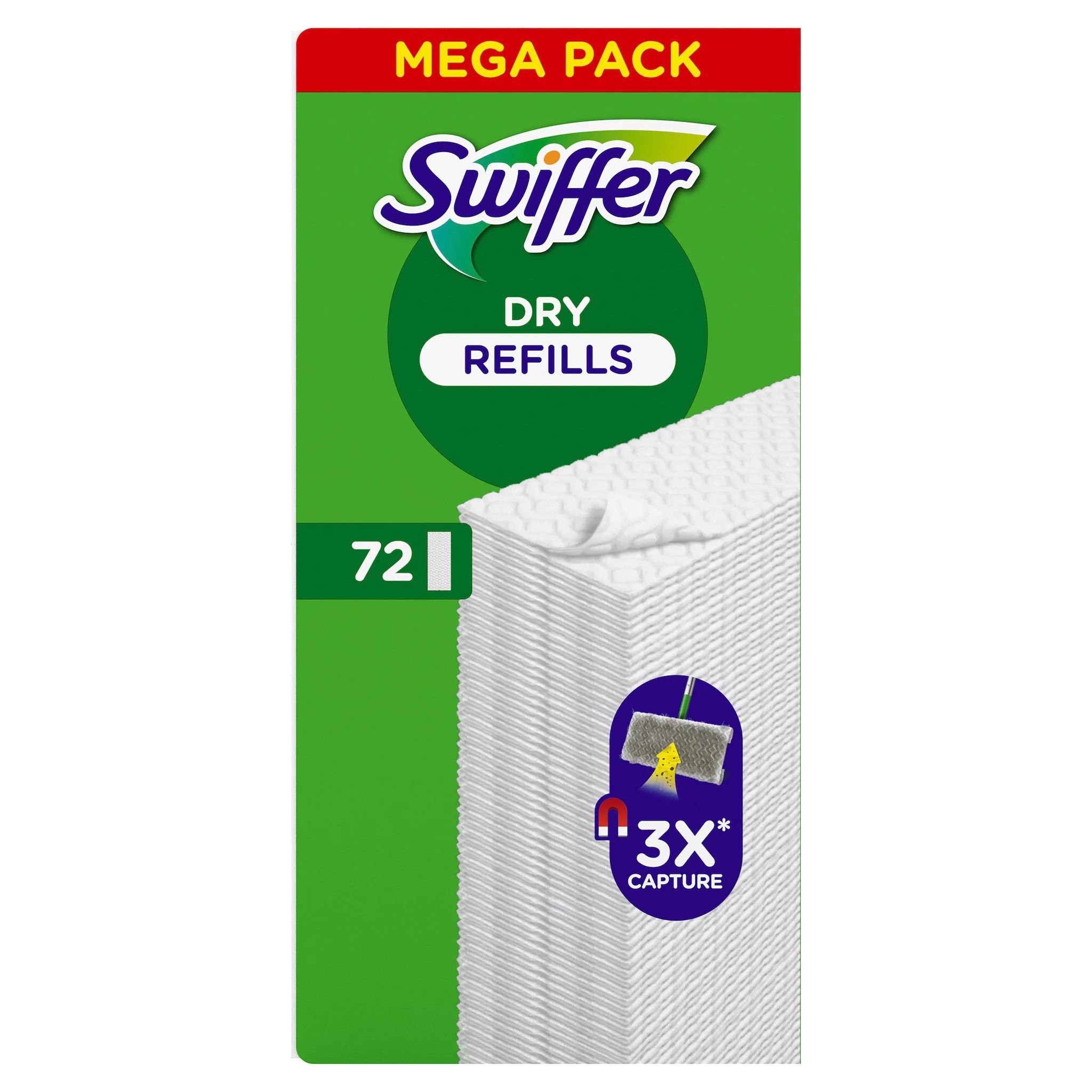 Swiffer Trocken Wischtücher Nachfüllpackung 72er