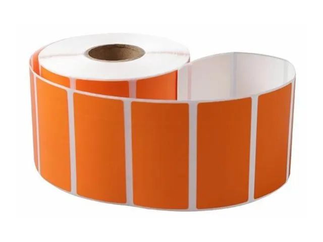 Capture Orange label Core Direct Thermal Coated