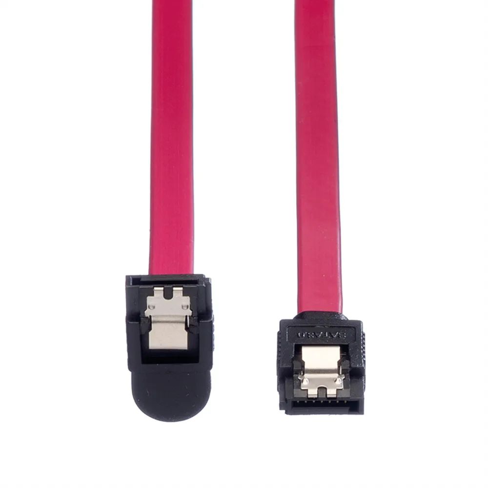 ROLINE Int. SATA 6.0 Gbit/s HDD-Kabel mit Schnappverschluss, gewinkelt, 0,5 m