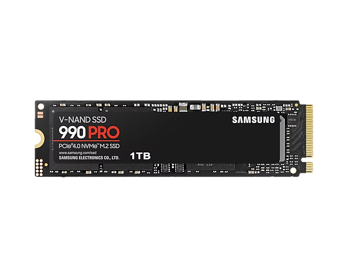 Samsung 990 PRO MZ-V9P1T0BW - SSD - verschlüsselt - 1 TB - intern - M.2 2280 - PCIe 4.0 x4 (NVMe)
