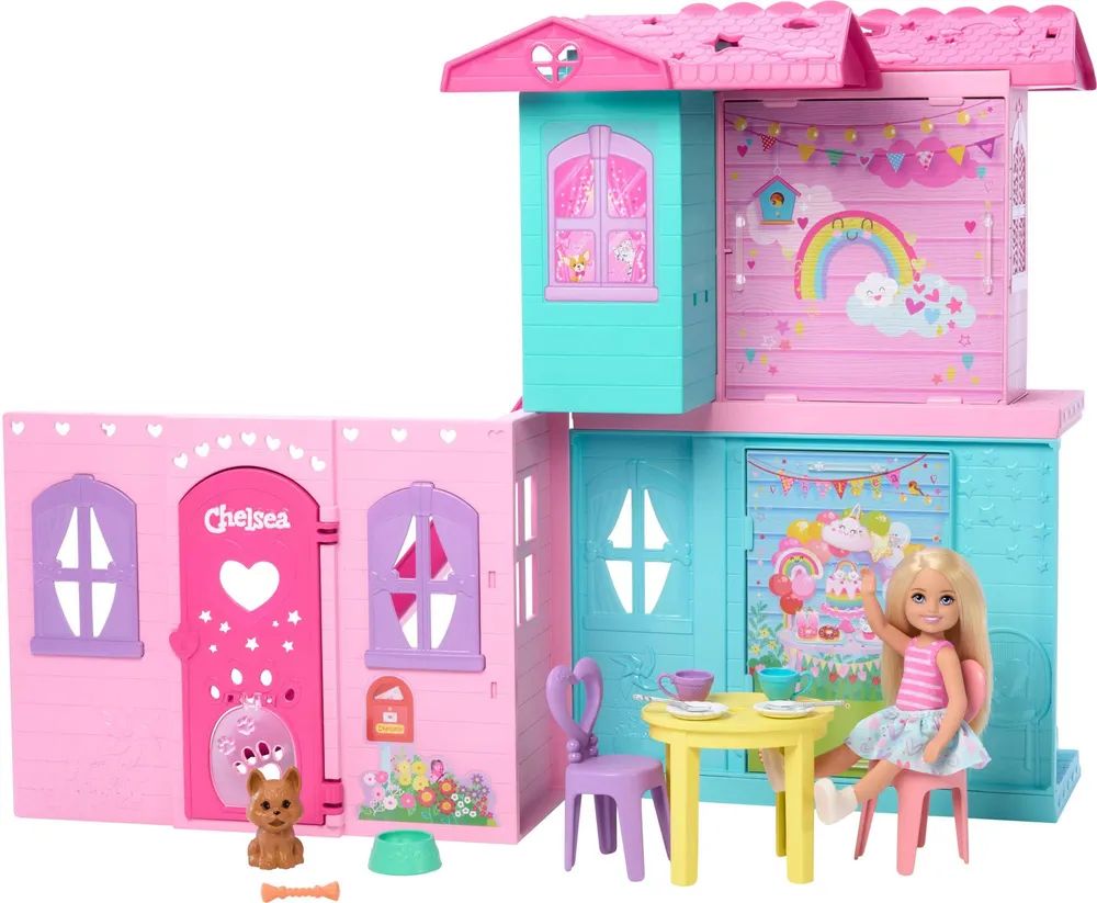 Mattel GmbH BRB Chelsea Pop-up-Puppenhaus mit Puppe